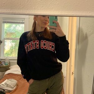 Black Chico State Champion sweater Size M